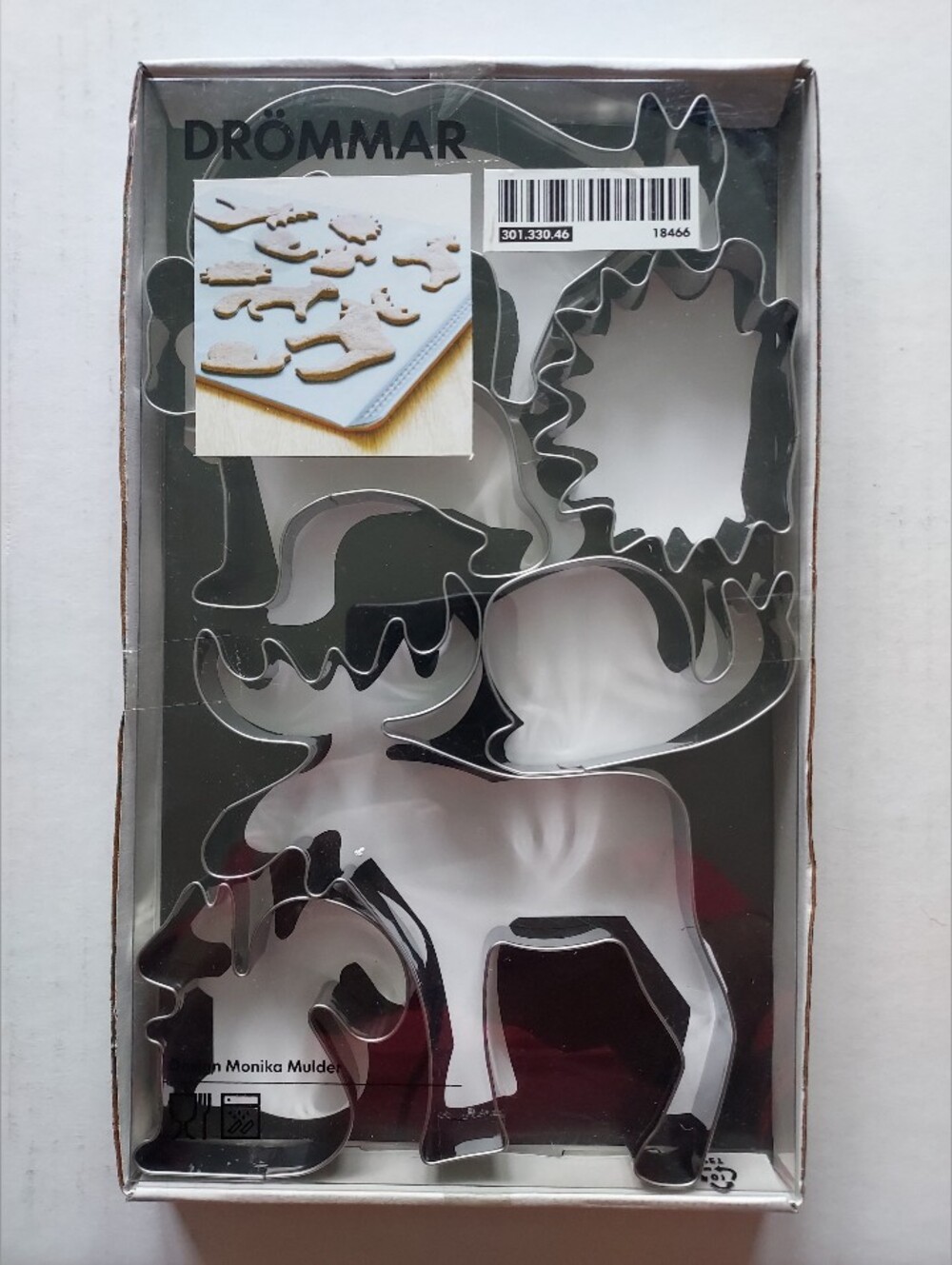 Stainless Steel Moose & Nature Cookie Cutter Set - Silver